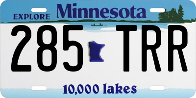 MN license plate 285TRR