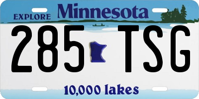 MN license plate 285TSG