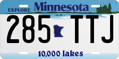 MN license plate 285TTJ