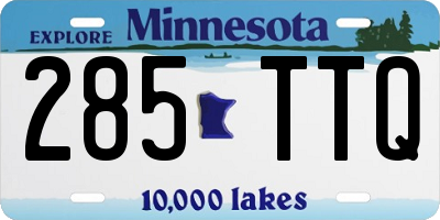 MN license plate 285TTQ