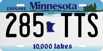 MN license plate 285TTS