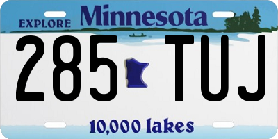 MN license plate 285TUJ