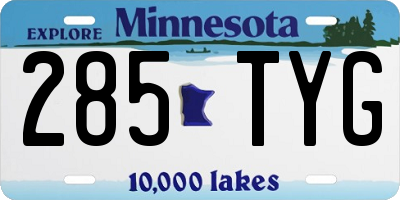 MN license plate 285TYG