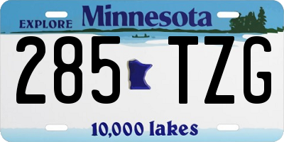 MN license plate 285TZG