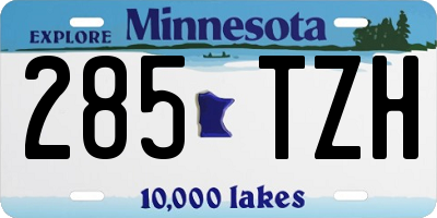 MN license plate 285TZH