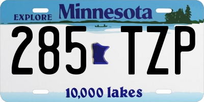MN license plate 285TZP