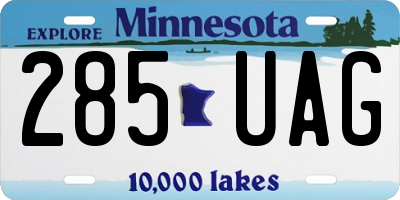 MN license plate 285UAG