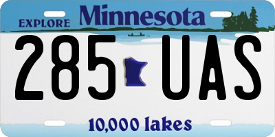 MN license plate 285UAS