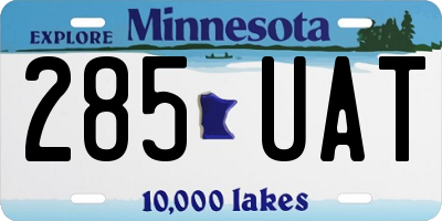MN license plate 285UAT
