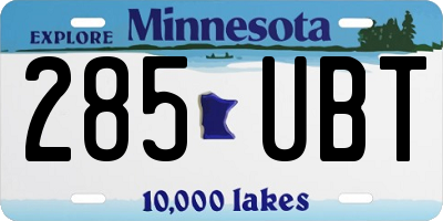 MN license plate 285UBT