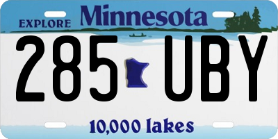 MN license plate 285UBY