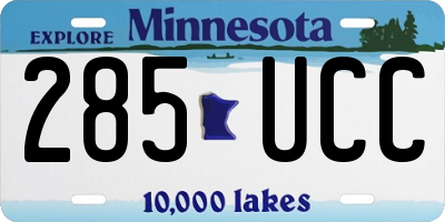 MN license plate 285UCC