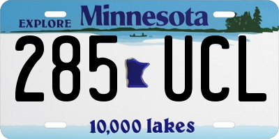 MN license plate 285UCL