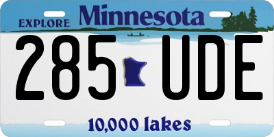 MN license plate 285UDE