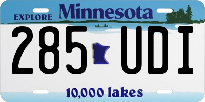 MN license plate 285UDI