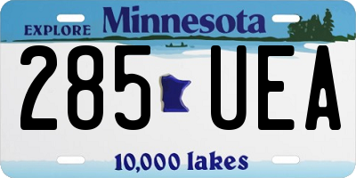 MN license plate 285UEA