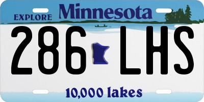 MN license plate 286LHS