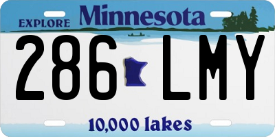 MN license plate 286LMY
