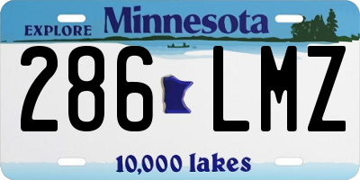 MN license plate 286LMZ
