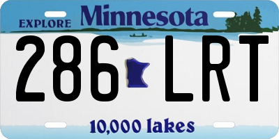 MN license plate 286LRT