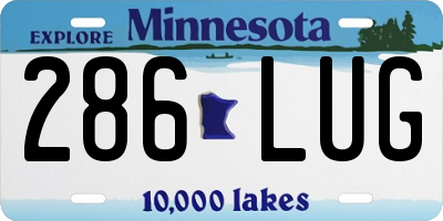 MN license plate 286LUG
