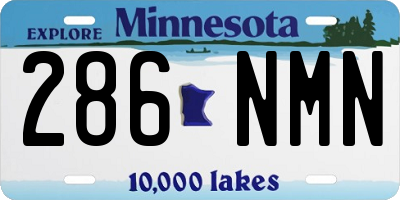 MN license plate 286NMN