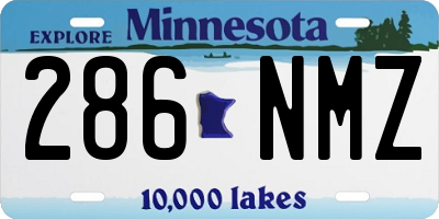 MN license plate 286NMZ