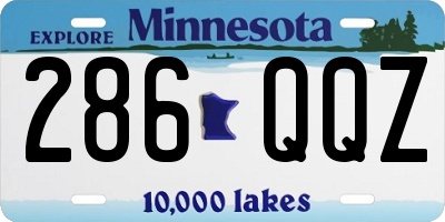 MN license plate 286QQZ