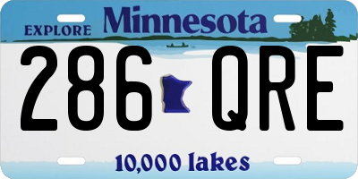 MN license plate 286QRE
