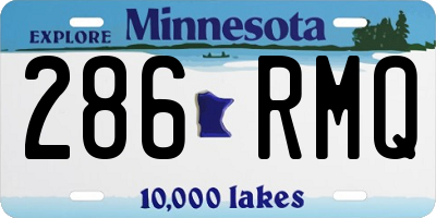 MN license plate 286RMQ
