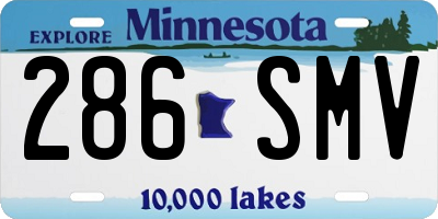 MN license plate 286SMV