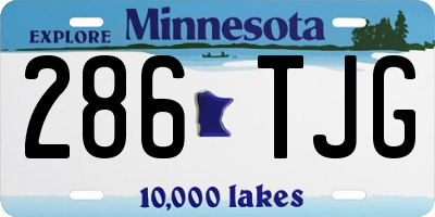 MN license plate 286TJG