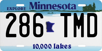 MN license plate 286TMD