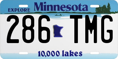 MN license plate 286TMG