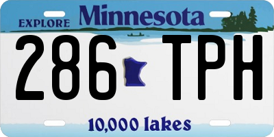 MN license plate 286TPH