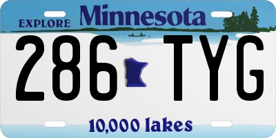 MN license plate 286TYG