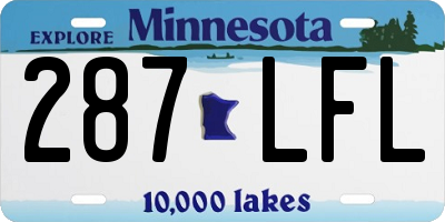 MN license plate 287LFL