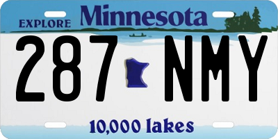 MN license plate 287NMY