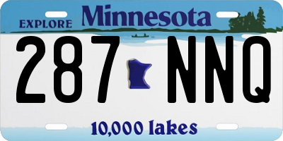MN license plate 287NNQ