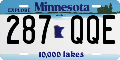 MN license plate 287QQE