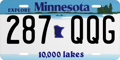 MN license plate 287QQG
