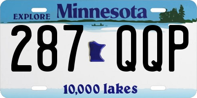 MN license plate 287QQP