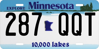 MN license plate 287QQT