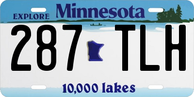 MN license plate 287TLH