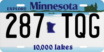 MN license plate 287TQG