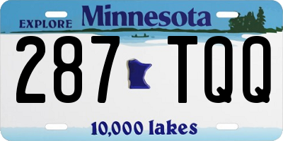 MN license plate 287TQQ