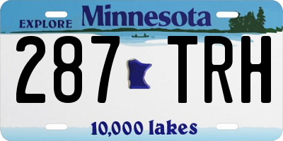MN license plate 287TRH