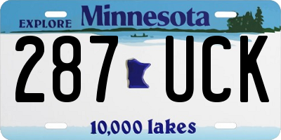 MN license plate 287UCK