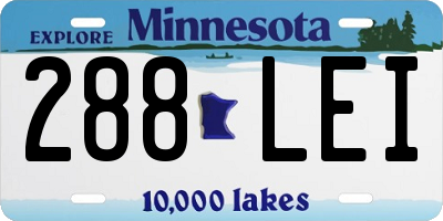 MN license plate 288LEI
