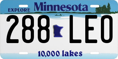 MN license plate 288LEO